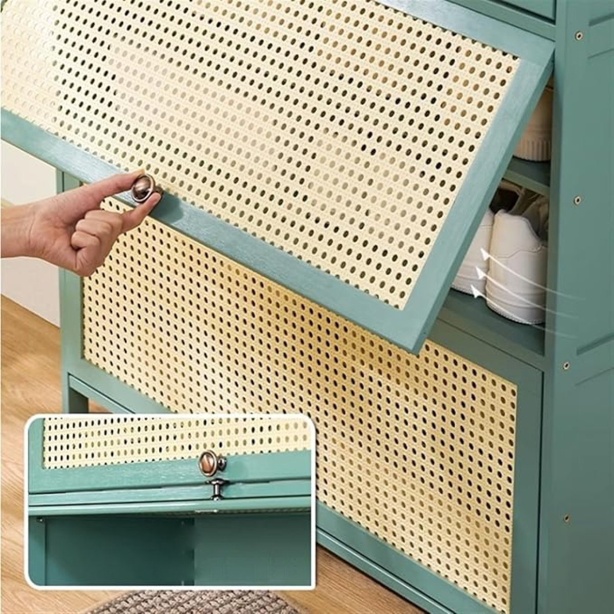 Gabinete Organizador De Zapatos Con Puertas - Imagen 4