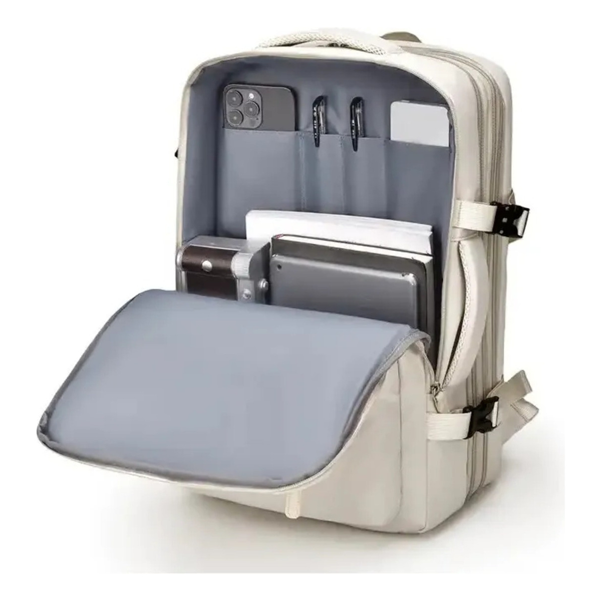 Mochila De Viaje Extra Grande Para Avion Carry On Con Usb - Imagen 17