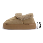 Pantufla Calzado De Abrigo De Corderito Suela Alta Dama - Imagen 8