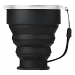 Vaso De Silicona Plegable Con Tapa Libre Bpa