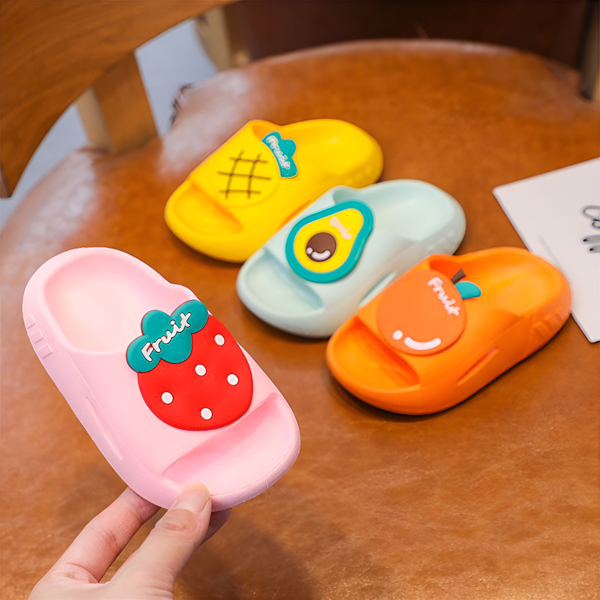Chancletas Ojotas Infantiles Diseño Frutas Antideslizantes - Imagen 10