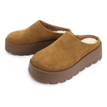 Sueco Con Plataforma Calzado De Abrigo En Gamuza Para Dama - Imagen 2