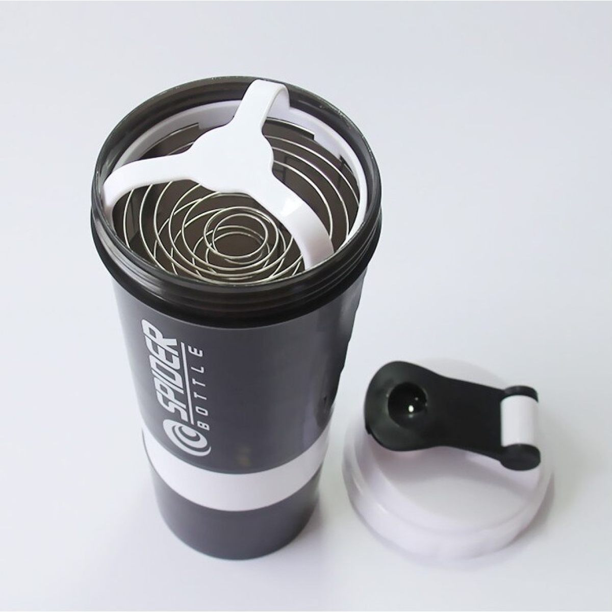 Botella Shaker Mezcladora Vaso Deportivo Porta Proteína - Imagen 3