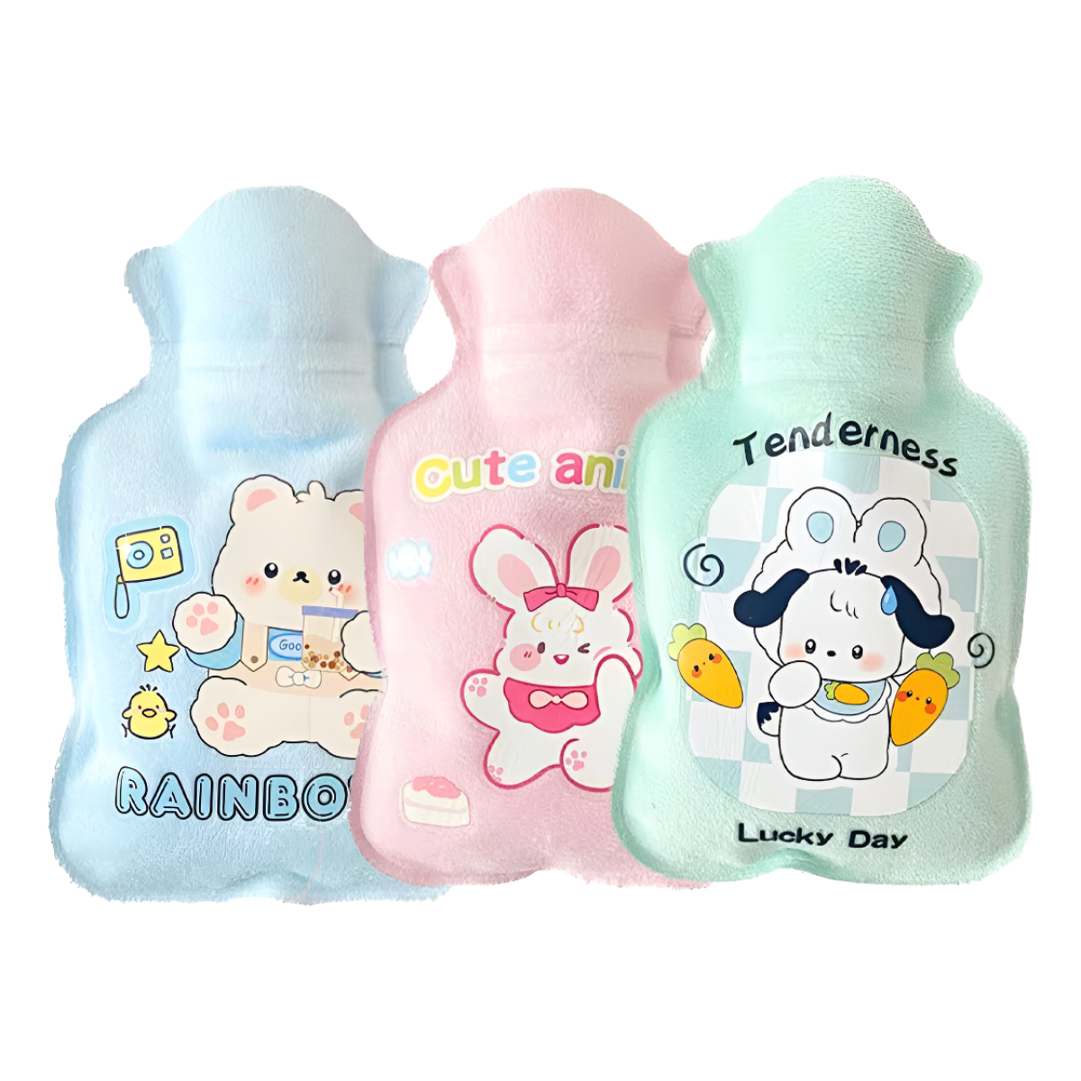 Calienta Manos Mini Bolsa Agua Caliente Diseños Kawaii - Imagen 10