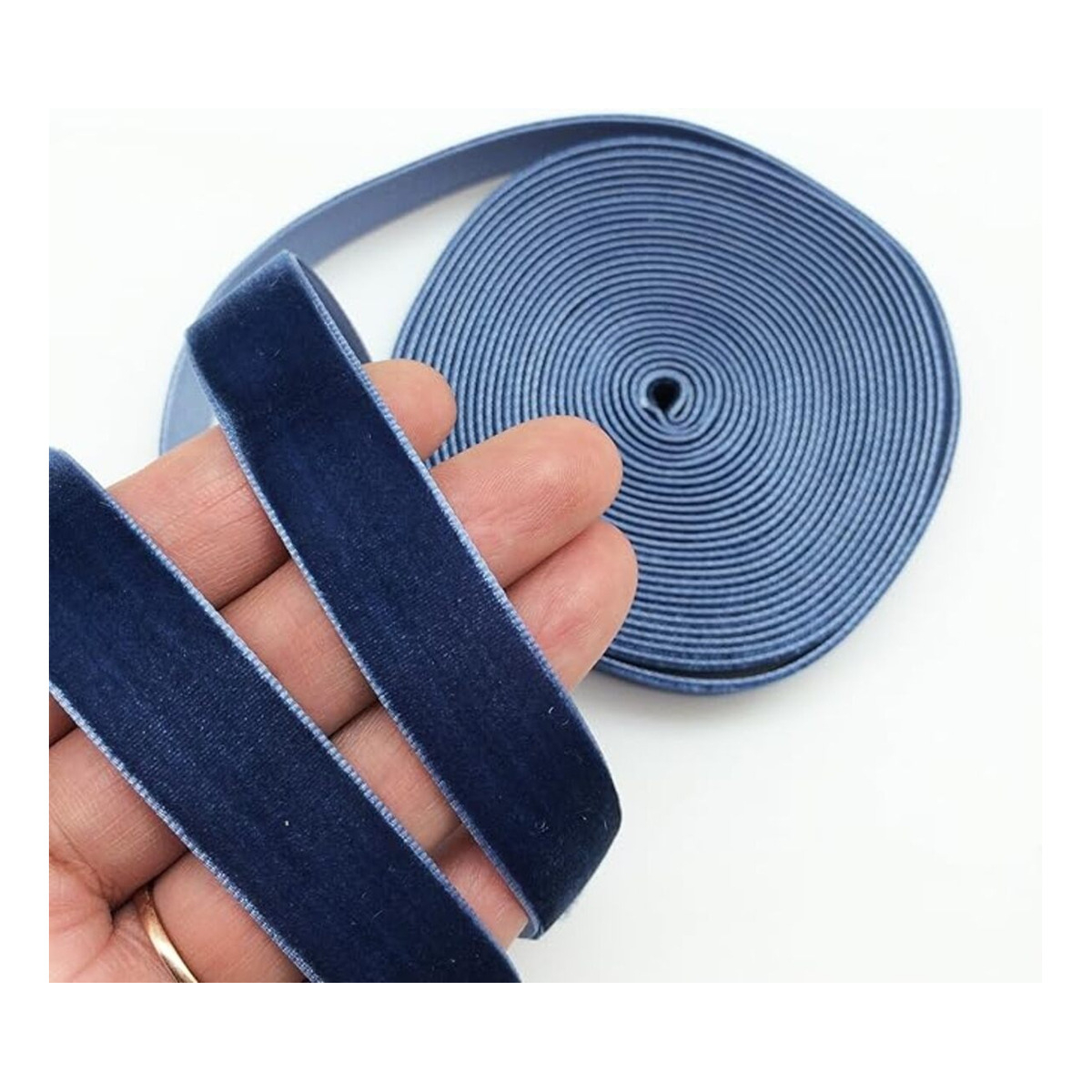 Rollo Cinta De Terciopelo De 38mm Decoración Regalos Ribete - Imagen 2
