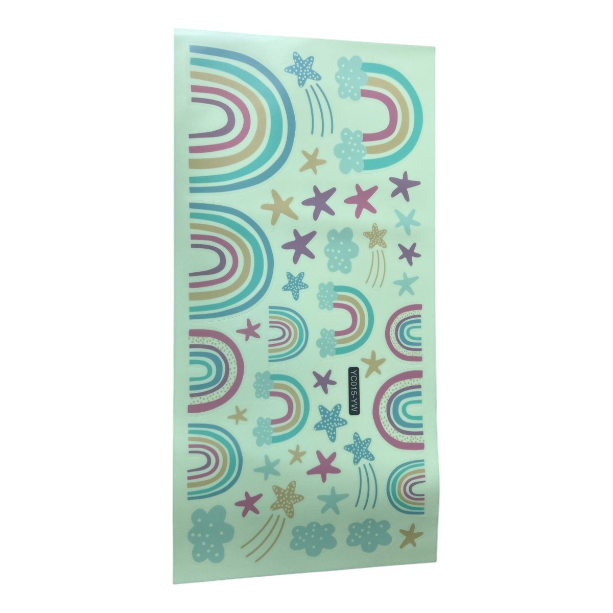 Vinilos Stickers Decorativos Brilla Oscuridad Arcoíris - Imagen 1