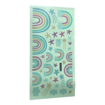 Vinilos Stickers Decorativos Brilla Oscuridad Arcoíris