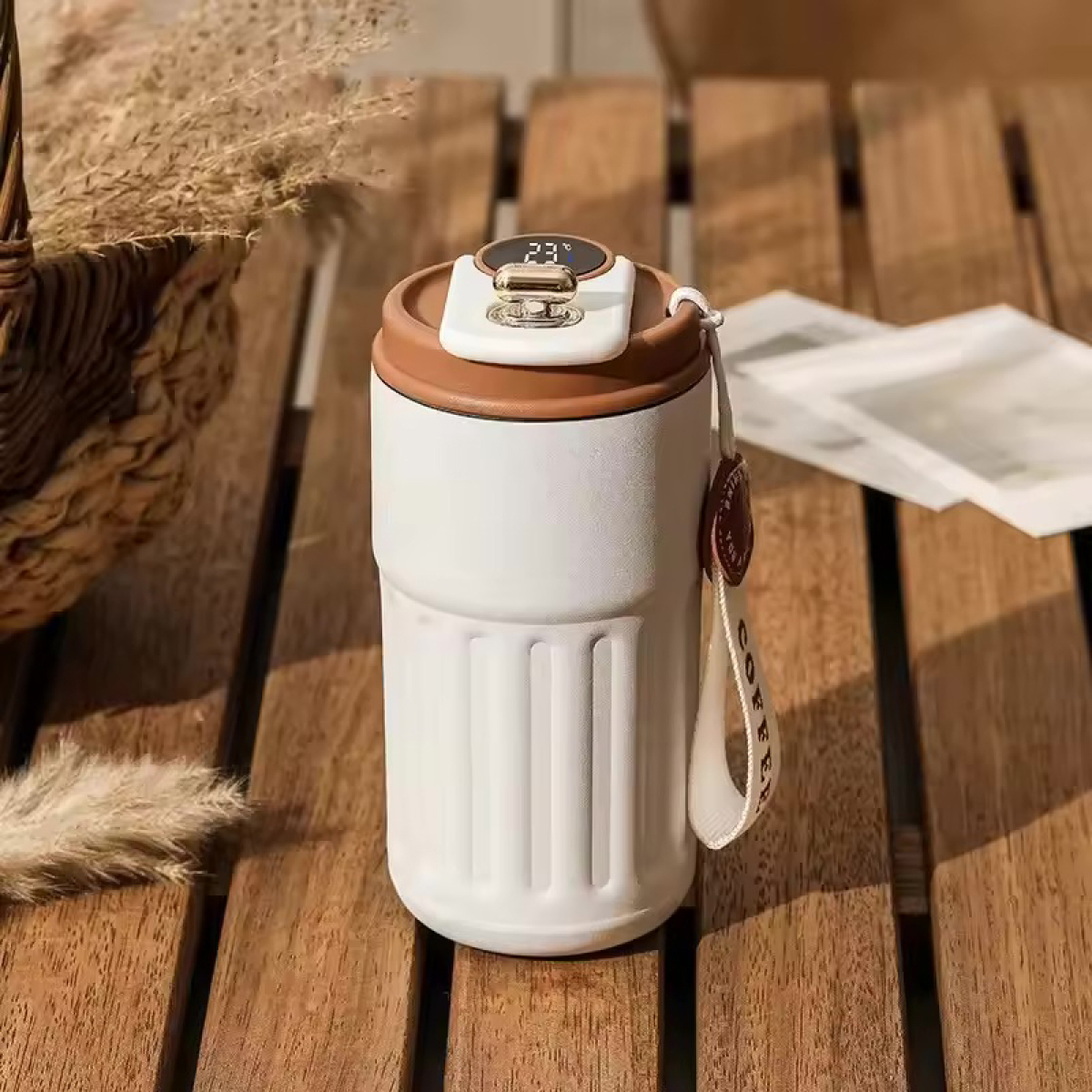 Termo Vaso Smart Café Térmico Mug 400ml Digital Temperatura - Imagen 11