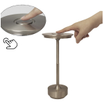Lámpara Portatil De Mesa Inalambrica Usb Táctil De Acero - Imagen 3