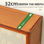 Mueble Rack Para Tv Living De Madera Con Cajon Retro - Imagen 3