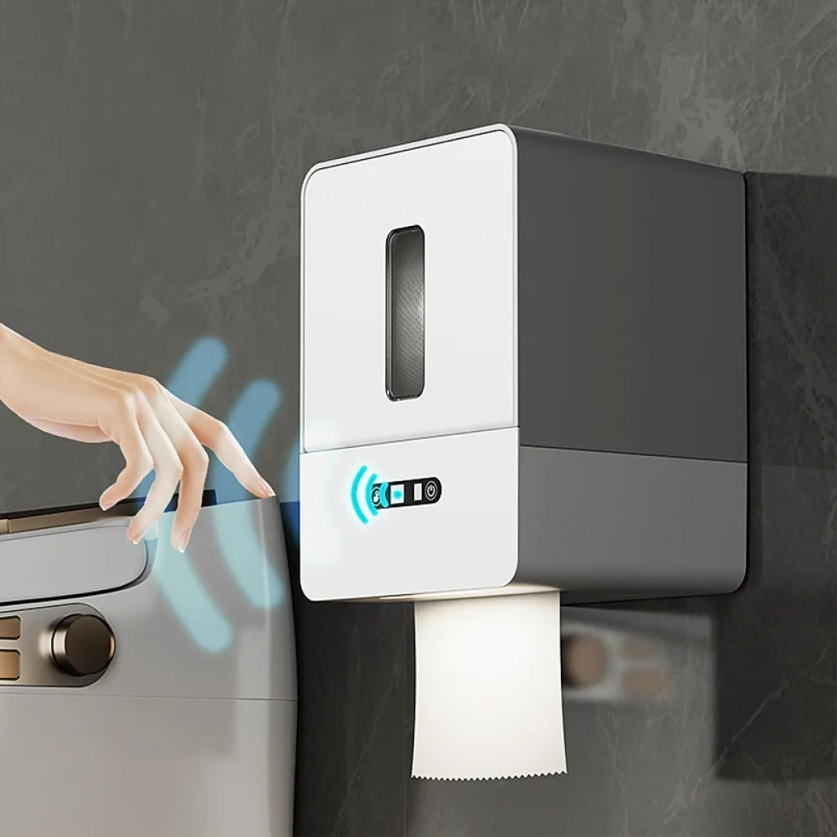 Dispensador De Papél Higienico Automático Con Sensor A Pilas - Imagen 3