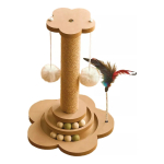 Poste Rascador Para Gatos Juego Con 8 Pelotas Interactivo - Imagen 2