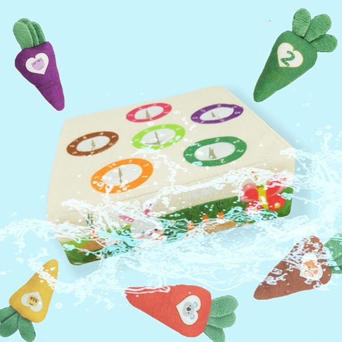 Juguete Sensorial De Encastre Montessori Zanahoria Bebes - Imagen 4