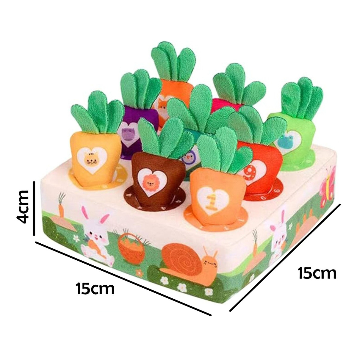 Juguete Sensorial De Encastre Montessori Zanahoria Bebes - Imagen 7