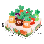Juguete Sensorial De Encastre Montessori Zanahoria Bebes - Imagen 7