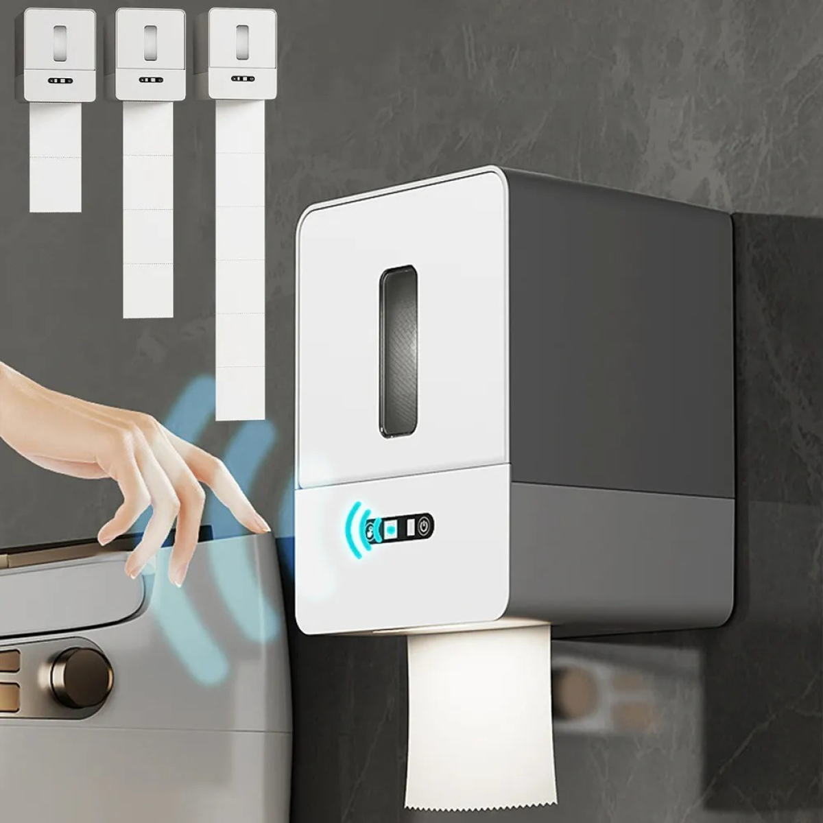 Dispensador De Papél Higienico Automático Con Sensor A Pilas - Imagen 5