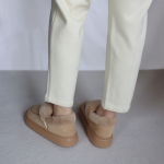 Pantufla Calzado De Abrigo De Corderito Suela Alta Dama - Imagen 14