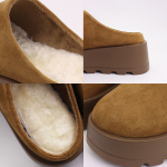 Sueco Con Plataforma Calzado De Abrigo En Gamuza Para Dama - Imagen 5