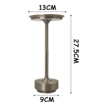 Lámpara Portatil De Mesa Inalambrica Usb Táctil De Acero - Imagen 20