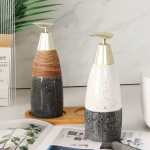 Dispensador Doble Diseño Cerámica De Jabón Líquido Para Baño - Imagen 2