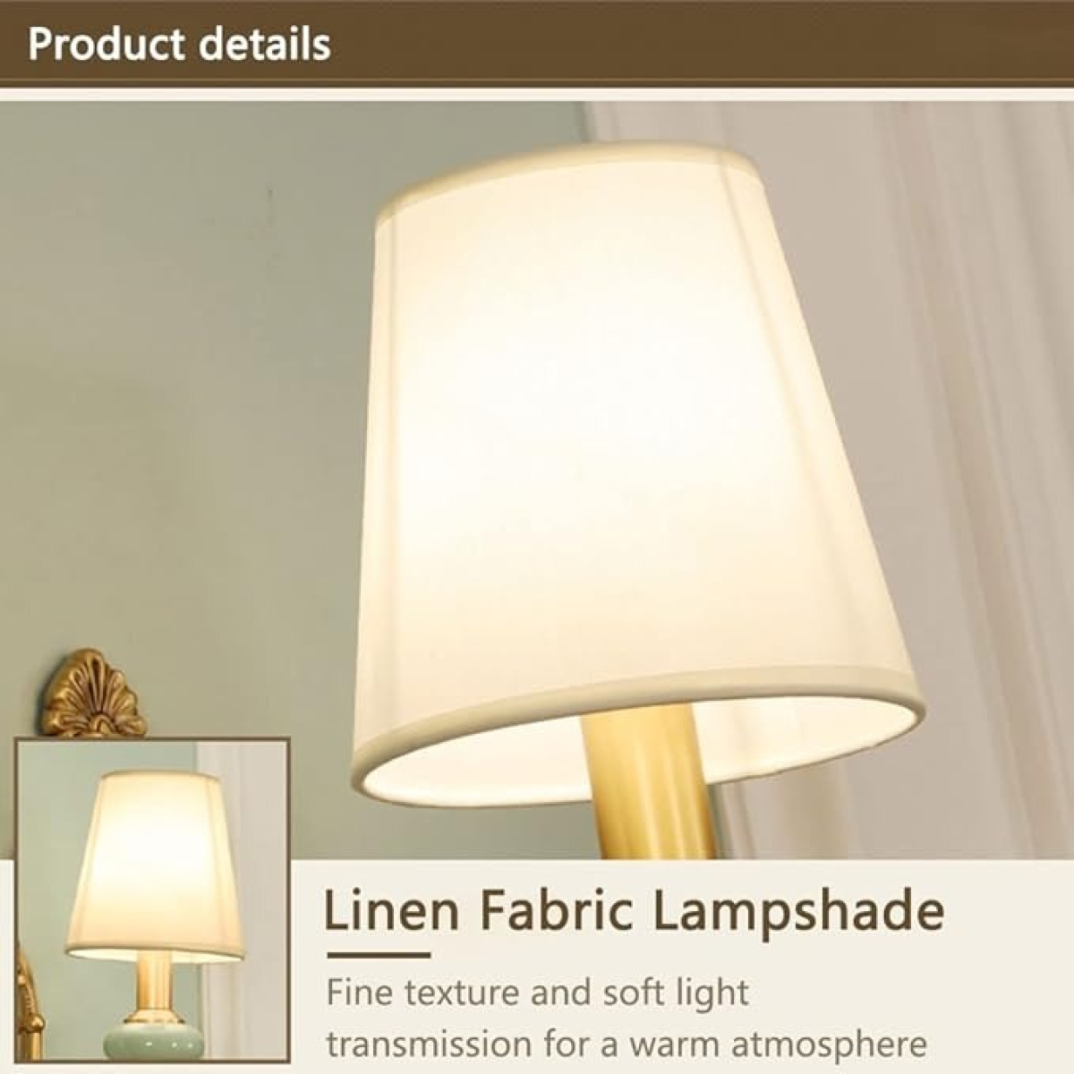 Lampara De Pared Aplique Elegante Clásico Decoracion - Imagen 6