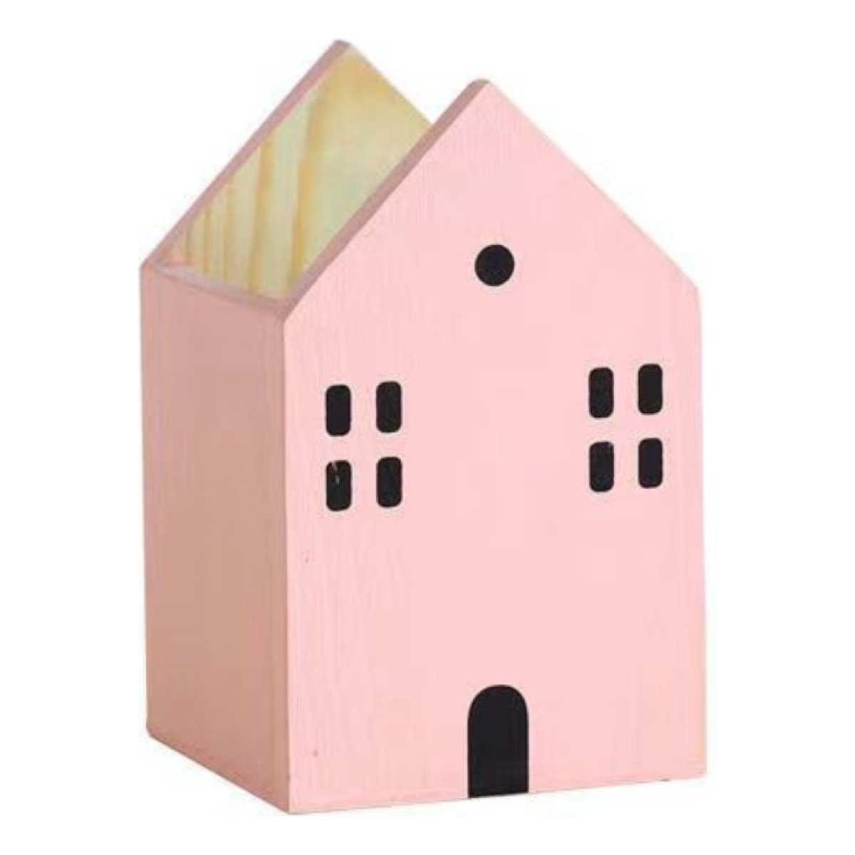 Portalapices Organizador De Madera Para Escritorio Casitas - Imagen 7
