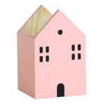 Portalapices Organizador De Madera Para Escritorio Casitas - Imagen 7