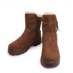 Bota Casual Con Corderito Invierno Media Confort Calidas - Imagen 3