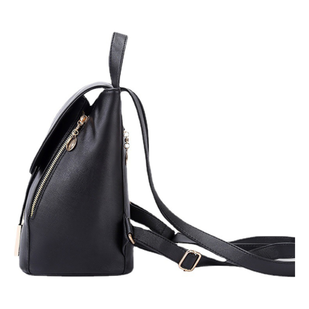 Mochila Cartera Urbana Minimalista Con Tapa En Cuerina - Imagen 7