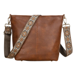 Bolso Cartera Cuero Alta Calidad Gran Capacidad Asa De Tela