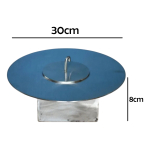 Estufa Etanol Circular 30cm Base Cuadrada Calefacción Deco - Imagen 7