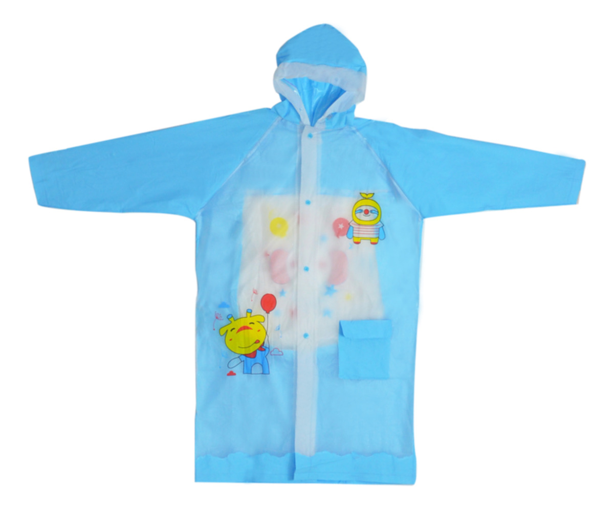d_638903-mlu84554612852_052025-f-1.jpg Pilot Infantil Capa De Lluvia Inflable C/diseños Impermeable - Imagen 1