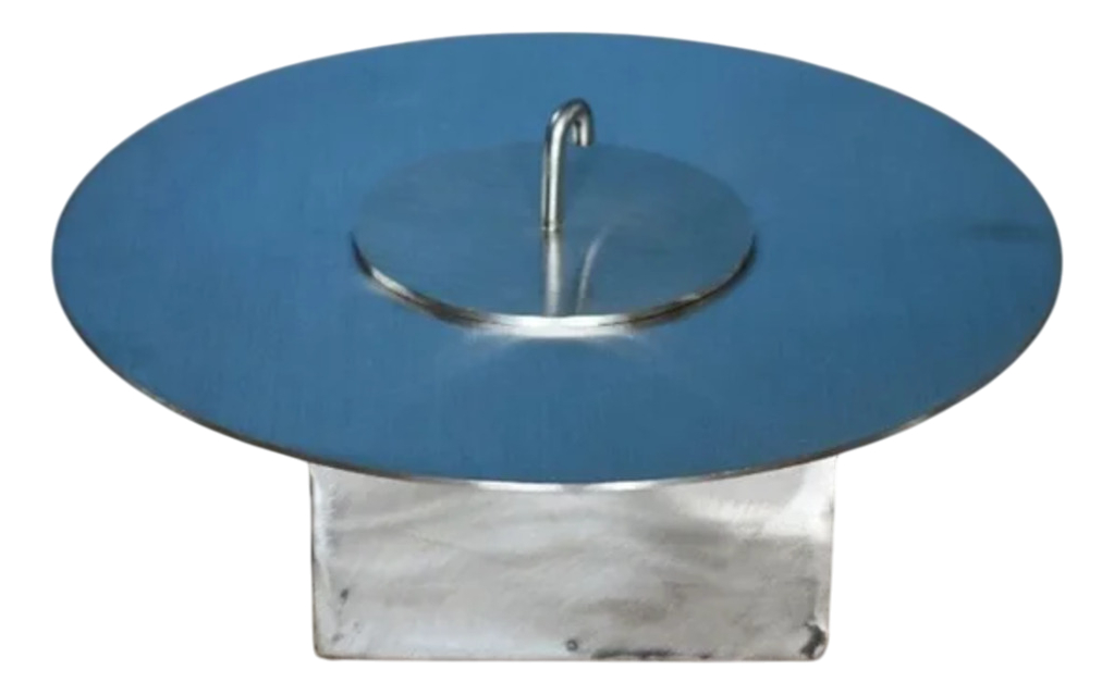 d_654359-mlu84517687023_052025-f.jpg Estufa Etanol Circular 30cm Base Cuadrada Calefacción Deco - Imagen 1