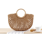 Bolso Tejido Estilo Retro Ideal Para La Playa Grande - Imagen 8