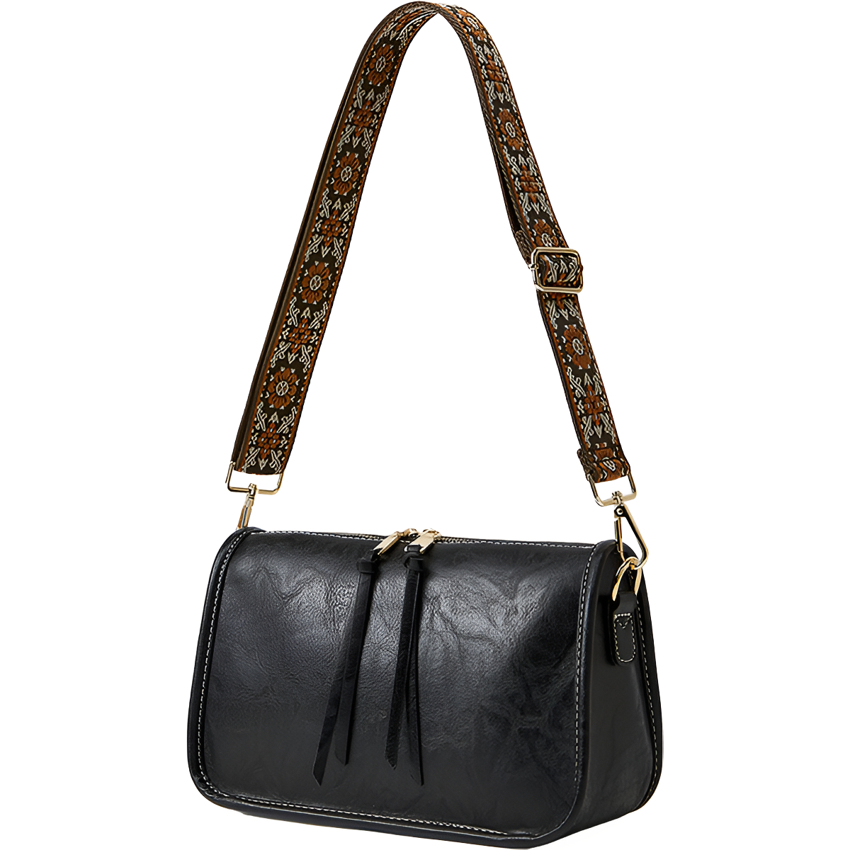 Bandolera Dama Cartera Bolso Minimalista Cuero Pu Para Mujer - Imagen 14