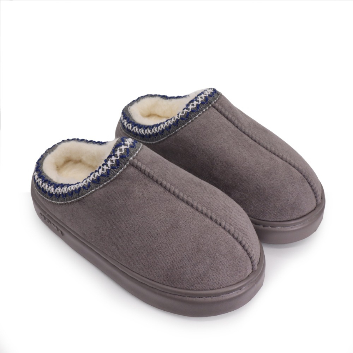 Pantufla Calzado Con Corderito Y Plataforma Estilo Sueco - Imagen 9