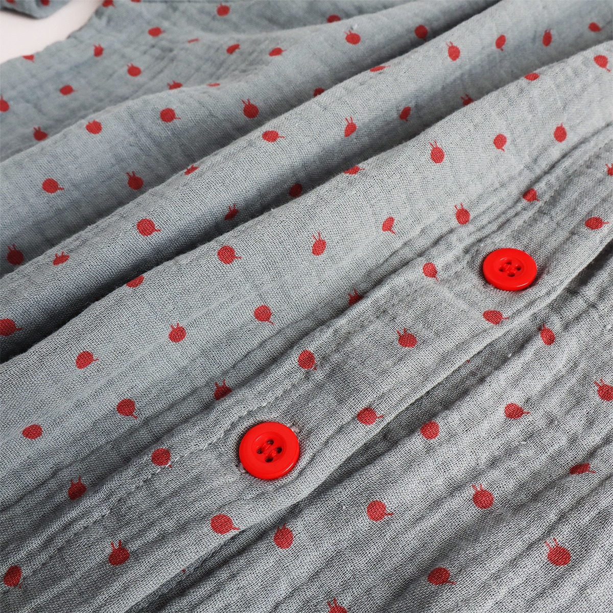 Ropa Para Dormir Puntos Rojos Para Dama Pijama Abrigo - Imagen 5