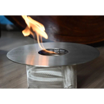 Estufa Etanol Circular 30cm Base Cuadrada Calefacción Deco - Imagen 4