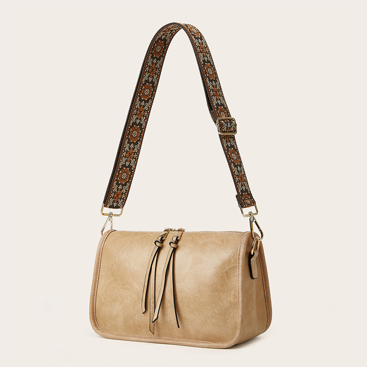 Bandolera Dama Cartera Bolso Minimalista Cuero Pu Para Mujer - Imagen 2