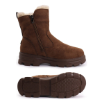 Bota Casual Con Corderito Invierno Media Confort Calidas - Imagen 4