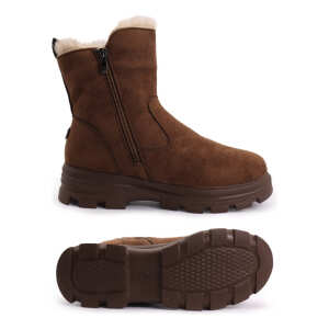 Bota Casual Con Corderito Invierno Media Confort Calidas, foto 4