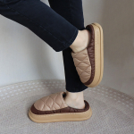 Pantuflas De Adulto Elegantes Abiertas Con Corderito - Imagen 14