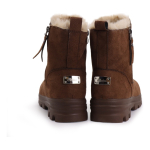 Bota Casual Con Corderito Invierno Media Confort Calidas - Imagen 5