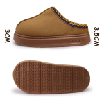 Pantufla Calzado Con Corderito Y Plataforma Estilo Sueco - Imagen 8