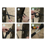 Hamaca De Camping 3 Plazas Con Correas Y Mosquetones - Imagen 7