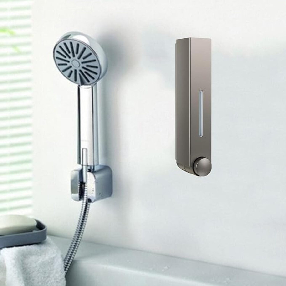 Dispensador De Jabón Con Visor Jabón Líquido Para Baño 420ml - Imagen 11