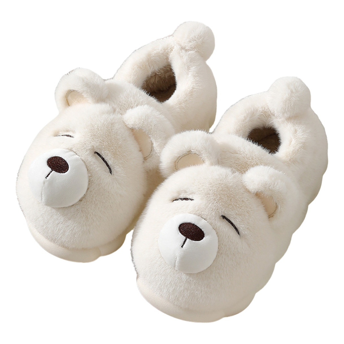 Pantufla Alta Unisex Con Interior De Corderito Diseño Osito - Imagen 8