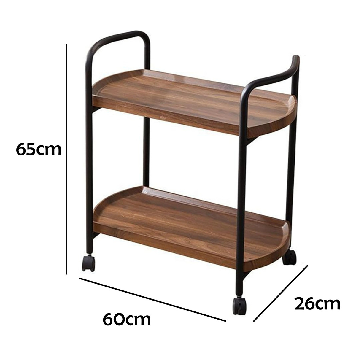 Carrito Organizador De Madera Con Ruedas Para Cocina Hogar - Imagen 7