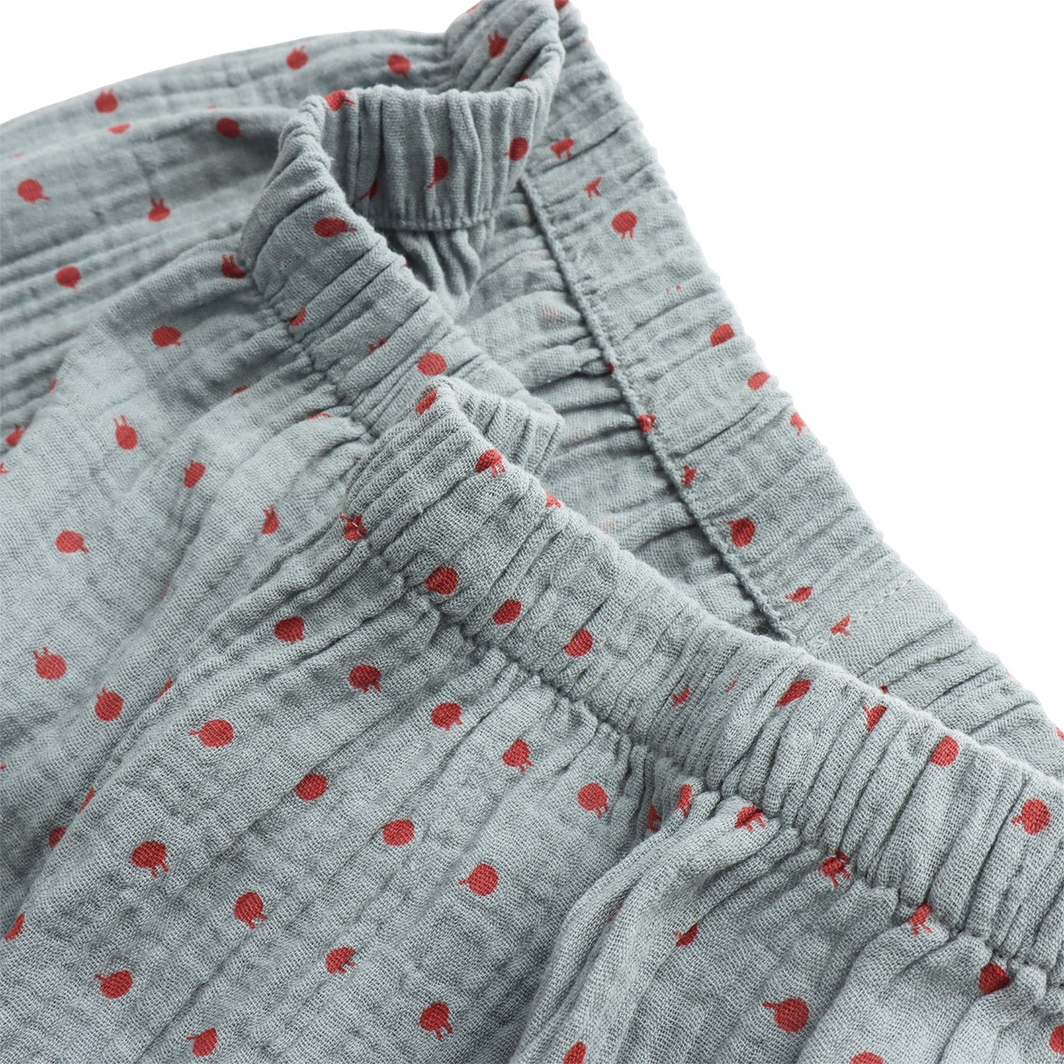 Ropa Para Dormir Puntos Rojos Para Dama Pijama Abrigo - Imagen 4