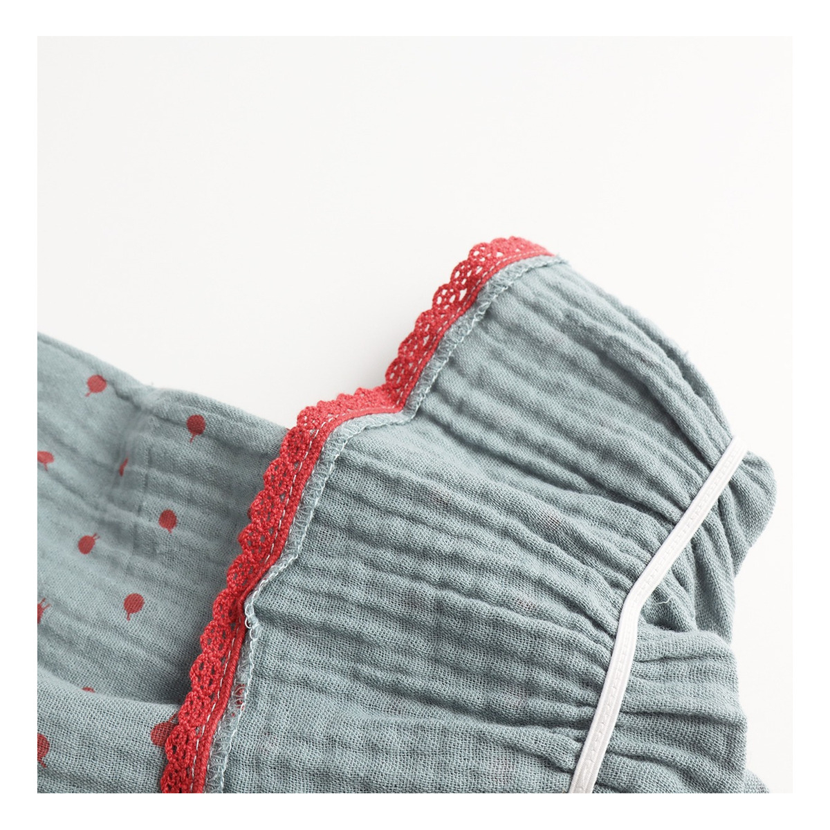 Ropa Para Dormir Puntos Rojos Para Dama Pijama Abrigo - Imagen 6